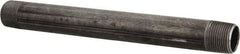 B&K Mueller - Schedule 40, 3/4" Diam x 9" Long Steel Black Pipe Nipple - Threaded - Industrial Tool & Supply