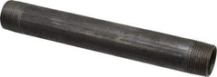 B&K Mueller - Schedule 40, 1" Diam x 9" Long Steel Black Pipe Nipple - Threaded - Industrial Tool & Supply
