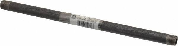 B&K Mueller - Schedule 40, 1/4" Diam x 10" Long Steel Black Pipe Nipple - Threaded - Industrial Tool & Supply