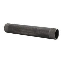 B&K Mueller - Schedule 40, 1-1/2" Diam x 11" Long Steel Black Pipe Nipple - Threaded - Industrial Tool & Supply
