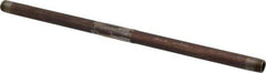 B&K Mueller - Schedule 40, 1/4" Diam x 12" Long Steel Black Pipe Nipple - Threaded - Industrial Tool & Supply