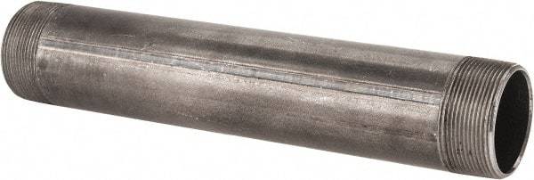 B&K Mueller - Schedule 40, 2" Diam x 12" Long Steel Black Pipe Nipple - Threaded - Industrial Tool & Supply