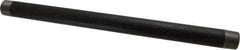 B&K Mueller - Schedule 40, 1" Diam x 18" Long Steel Black Pipe Nipple - Threaded - Industrial Tool & Supply