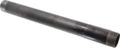 B&K Mueller - Schedule 40, 1-1/2" Diam x 18" Long Steel Black Pipe Nipple - Threaded - Industrial Tool & Supply