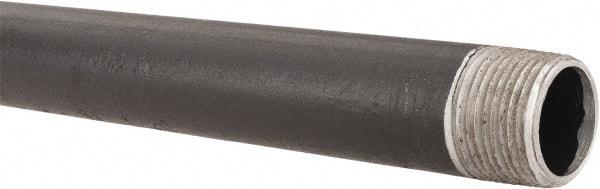 B&K Mueller - Schedule 40, 3/4" Diam x 24" Long Steel Black Pipe Nipple - Threaded - Industrial Tool & Supply
