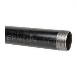 B&K Mueller - Schedule 40, 2" Diam x 24" Long Steel Black Pipe Nipple - Threaded - Industrial Tool & Supply