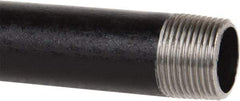 B&K Mueller - Schedule 40, 3/4" Diam x 30" Long Steel Black Pipe Nipple - Threaded - Industrial Tool & Supply