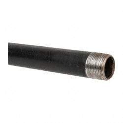 B&K Mueller - Schedule 40, 1" Diam x 30" Long Steel Black Pipe Nipple - Threaded - Industrial Tool & Supply