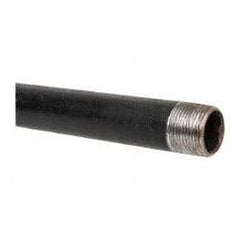 B&K Mueller - Schedule 40, 1" Diam x 30" Long Steel Black Pipe Nipple - Threaded - Industrial Tool & Supply