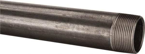 B&K Mueller - Schedule 40, 1-1/2" Diam x 30" Long Steel Black Pipe Nipple - Threaded - Industrial Tool & Supply