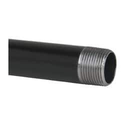 B&K Mueller - Schedule 40, 1" Diam x 36" Long Steel Black Pipe Nipple - Threaded - Industrial Tool & Supply