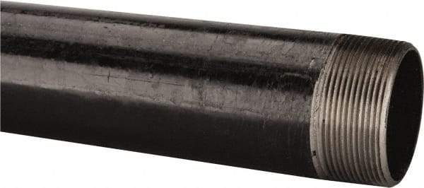 B&K Mueller - Schedule 40, 2" Diam x 36" Long Steel Black Pipe Nipple - Threaded - Industrial Tool & Supply