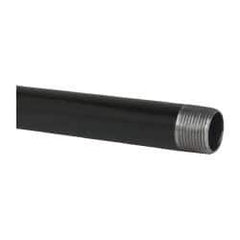 B&K Mueller - Schedule 40, 1" Diam x 60" Long Steel Black Pipe Nipple - Threaded - Industrial Tool & Supply
