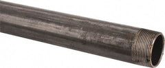 B&K Mueller - Schedule 40, 1-1/2" Diam x 60" Long Steel Black Pipe Nipple - Threaded - Industrial Tool & Supply