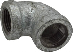 B&K Mueller - Class 150, 3/8" Galvanized Pipe 90° Elbow - Threaded, Malleable Iron - Industrial Tool & Supply