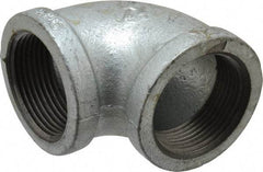 B&K Mueller - Class 150, 1-1/4" Galvanized Pipe 90° Elbow - Threaded, Malleable Iron - Industrial Tool & Supply