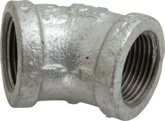 B&K Mueller - Class 150, 3/4" Galvanized Pipe 45° Elbow - Threaded, Malleable Iron - Industrial Tool & Supply