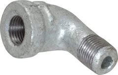 B&K Mueller - Class 150, 1/8" Galvanized Pipe 90° Street Elbow - Threaded, Malleable Iron - Industrial Tool & Supply