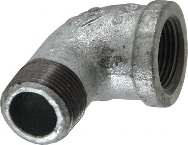 Value Collection - Class 150, 3/4" Galvanized Pipe 90° Street Elbow - Threaded, Malleable Iron - Industrial Tool & Supply