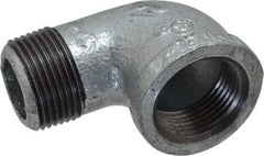 B&K Mueller - Class 150, 1" Galvanized Pipe 90° Street Elbow - Threaded, Malleable Iron - Industrial Tool & Supply