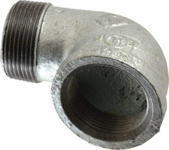 B&K Mueller - Class 150, 1-1/4" Galvanized Pipe 90° Street Elbow - Threaded, Malleable Iron - Industrial Tool & Supply
