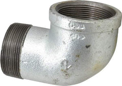 Value Collection - Class 150, 2" Galvanized Pipe 90° Street Elbow - Threaded, Malleable Iron - Industrial Tool & Supply