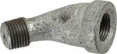 B&K Mueller - Class 150, 1/8" Galvanized Pipe 45° Street Elbow - Threaded, Malleable Iron - Industrial Tool & Supply