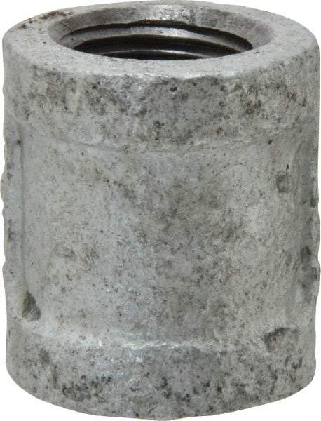 B&K Mueller - Class 150, 3/8" Galvanized Pipe Coupling (Right Hand) - Threaded, Malleable Iron - Industrial Tool & Supply