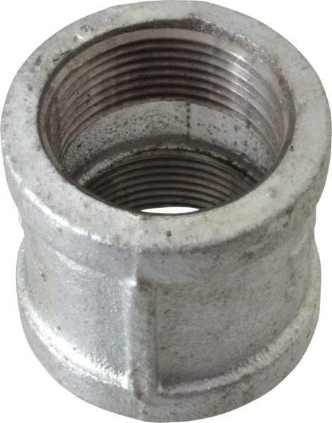 B&K Mueller - Class 150, 1-1/4" Galvanized Pipe Coupling (Right Hand) - Threaded, Malleable Iron - Industrial Tool & Supply