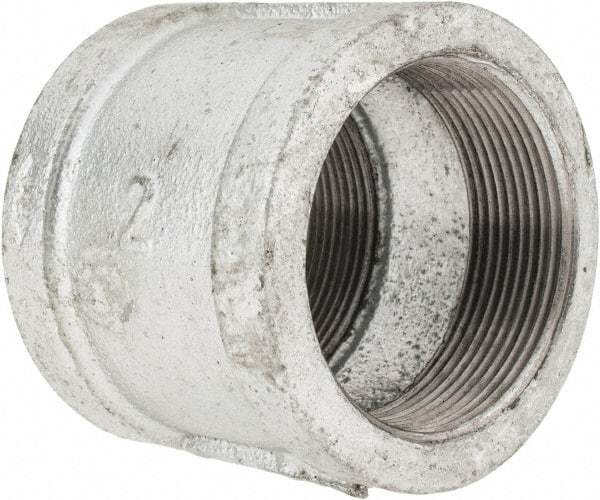 B&K Mueller - Class 150, 2" Galvanized Pipe Coupling (Right Hand) - Threaded, Malleable Iron - Industrial Tool & Supply
