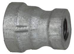 B&K Mueller - Class 150, 1/4 x 1/8" Galvanized Pipe Reducing Coupling - Threaded, Malleable Iron - Industrial Tool & Supply