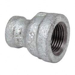 B&K Mueller - Class 150, 3/8 x 1/8" Galvanized Pipe Reducing Coupling - Threaded, Malleable Iron - Industrial Tool & Supply