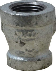 B&K Mueller - Class 150, 3/8 x 1/4" Galvanized Pipe Reducing Coupling - Threaded, Malleable Iron - Industrial Tool & Supply