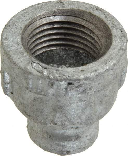 B&K Mueller - Class 150, 1/2 x 1/8" Galvanized Pipe Reducing Coupling - Threaded, Malleable Iron - Industrial Tool & Supply