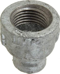 B&K Mueller - Class 150, 1/2 x 1/8" Galvanized Pipe Reducing Coupling - Threaded, Malleable Iron - Industrial Tool & Supply