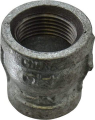 B&K Mueller - Class 150, 3/4 x 1/2" Galvanized Pipe Reducing Coupling - Threaded, Malleable Iron - Industrial Tool & Supply