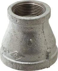 B&K Mueller - Class 150, 2 x 1-1/4" Galvanized Pipe Reducing Coupling - Threaded, Malleable Iron - Industrial Tool & Supply