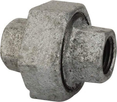 B&K Mueller - Class 150, 1/8" Galvanized Pipe Union - Threaded, Malleable Iron - Industrial Tool & Supply