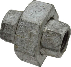 B&K Mueller - Class 150, 1/4" Galvanized Pipe Union - Threaded, Malleable Iron - Industrial Tool & Supply