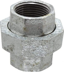 Value Collection - Class 150, 1" Galvanized Pipe Union - Threaded, Malleable Iron - Industrial Tool & Supply