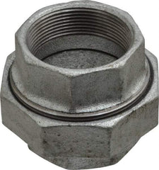 Value Collection - Class 150, 2" Galvanized Pipe Union - Threaded, Malleable Iron - Industrial Tool & Supply