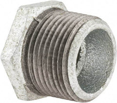 Value Collection - Class 150, 1 x 1/2" Galvanized Pipe Hex Bushing - Threaded, Malleable Iron - Industrial Tool & Supply