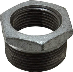 Value Collection - Class 150, 1-1/4 x 1" Galvanized Pipe Hex Bushing - Threaded, Malleable Iron - Industrial Tool & Supply