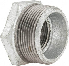 B&K Mueller - Class 150, 1-1/2 x 1" Galvanized Pipe Hex Bushing - Threaded, Malleable Iron - Industrial Tool & Supply