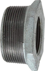 B&K Mueller - Class 150, 2 x 1-1/4" Galvanized Pipe Hex Bushing - Threaded, Malleable Iron - Industrial Tool & Supply