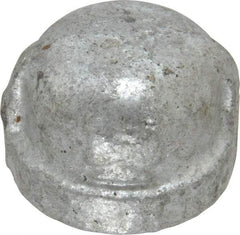 B&K Mueller - Class 150, 1/2" Galvanized Pipe End Cap - Threaded, Malleable Iron - Industrial Tool & Supply