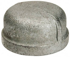 B&K Mueller - Class 150, 1-1/2" Galvanized Pipe End Cap - Threaded, Malleable Iron - Industrial Tool & Supply