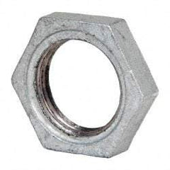 B&K Mueller - Class 150, 1" Galvanized Pipe Hex Locknut - Threaded, Malleable Iron - Industrial Tool & Supply