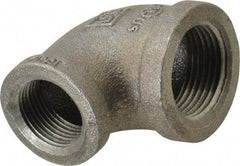B&K Mueller - Size 1 x 3/4", Class 150, Malleable Iron Black Pipe 90° Reducing Elbow - 150 psi, Threaded End Connection - Industrial Tool & Supply