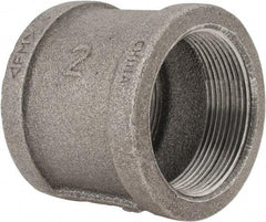 Value Collection - Size 2", Class 150, Malleable Iron Black Pipe Coupling - 150 psi, Threaded End Connection - Industrial Tool & Supply